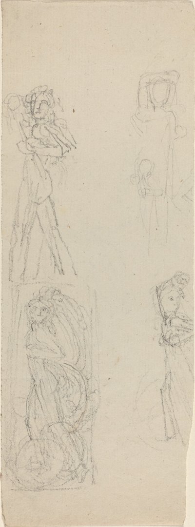 Studieark [recto and verso] af John Flaxman