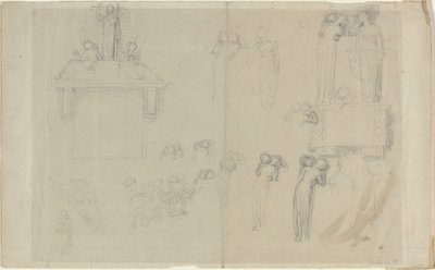 Studieark [recto and verso] af John Flaxman