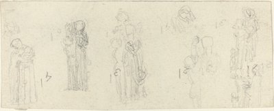 Studieark [recto and verso] af John Flaxman