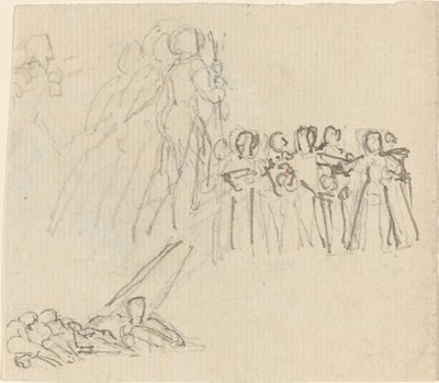 Studieark [recto and verso] af John Flaxman