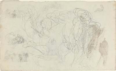 Studieark [recto and verso] af John Flaxman