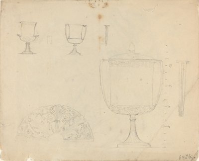 Studieark [recto and verso] af John Flaxman