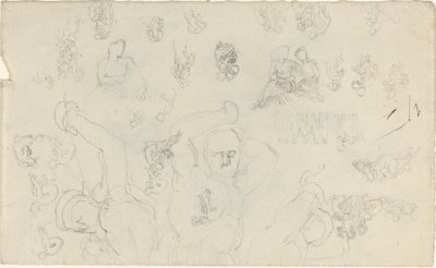 Studieark [recto and verso] af John Flaxman