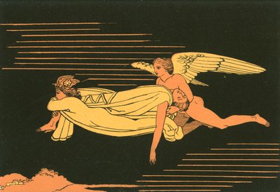 Søvn og død overfører liget af Sarpedon til Lykien af John Flaxman