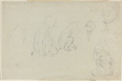 Studier af en knælende dreng af John Flaxman