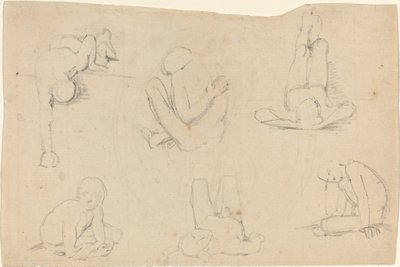 Studier af en mandsfigur af John Flaxman