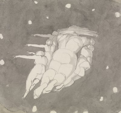 The Creation of the Heavens, ca. 1790 (pen & blæk med vask på papir) af John Flaxman