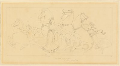 Timerne med at tage hestene fra Junos bil af John Flaxman