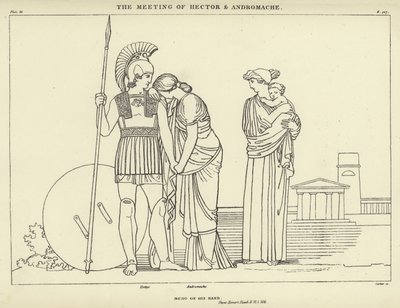 Mødet mellem Hector og Andromache af John Flaxman