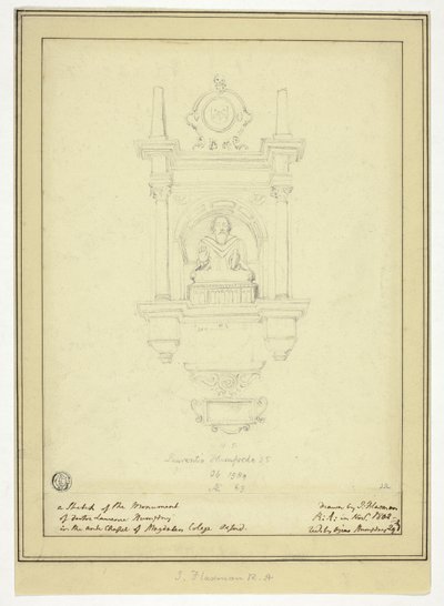 Monumentet over doktor Lawrence Humphrey af John Flaxman