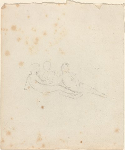 Tre tilbagelænede kvindefigurer af John Flaxman