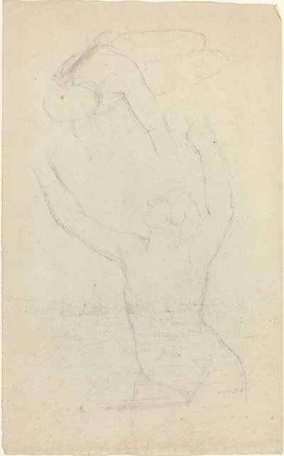 To luftbårne? Figurer, der rækker ud til hinanden af John Flaxman
