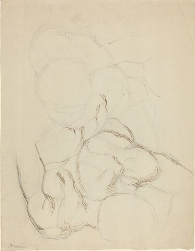 To mandlige nøgenbilleder set fra oven af John Flaxman
