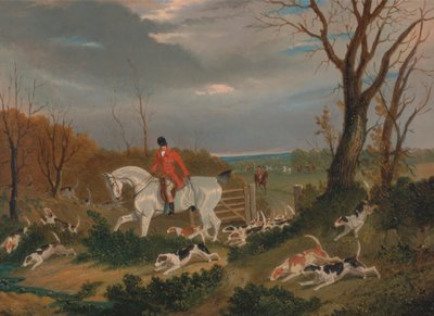 The Suffolk Hunt: Going to Cover near Herringswell af John Frederick Herring
