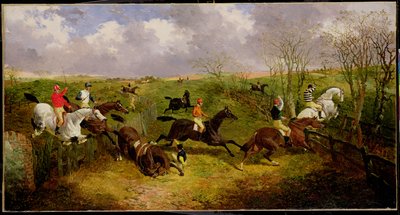 A Steeplechase (olie på lærred) af John Frederick Herring Jnr