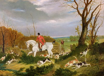 Suffolk-jagten - på vej til dækning nær Herringswell af John Frederick Herring Senior