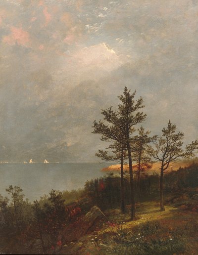 Opkommende storm over Long Island Sound af John Frederick Kensett