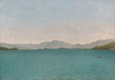 Lake George, frit studie af John Frederick Kensett