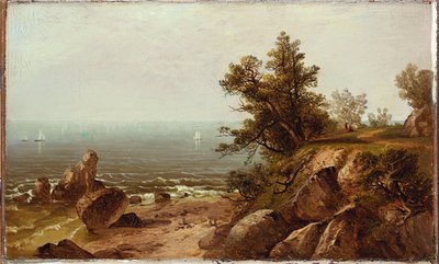 På kysten, Beverly, Massachusetts af John Frederick Kensett