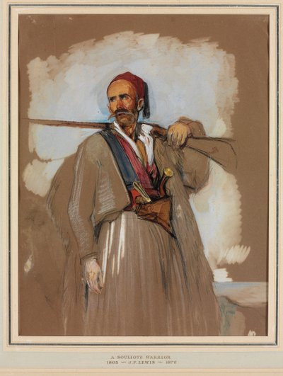 En Suliotekriger af John Frederick Lewis