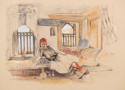 Et østligt interiør af John Frederick Lewis