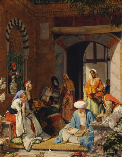 "Og troens bøn skal redde den syge" af John Frederick Lewis