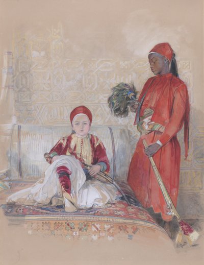 Iskander Bey og hans tjener, ca. 1848. af John Frederick Lewis