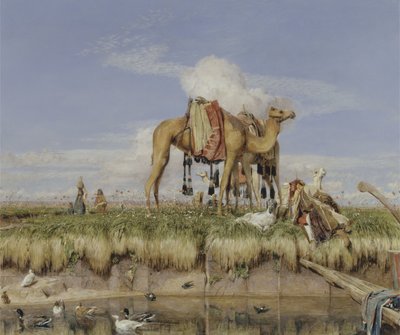 Ved bredden af Nilen, Øvre Egypten af John Frederick Lewis