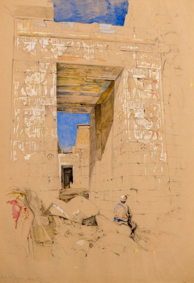 En del af Propylon of Philae af John Frederick Lewis