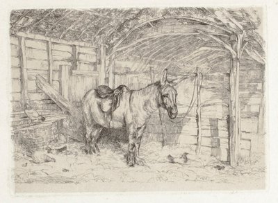 Staldscene af John Frederick Lewis