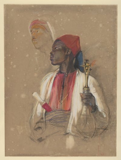 Studie til «Pibebæreren» af John Frederick Lewis