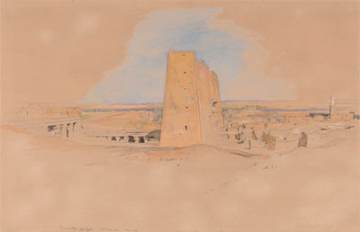 Edfou-templet, Øvre Egypten af John Frederick Lewis