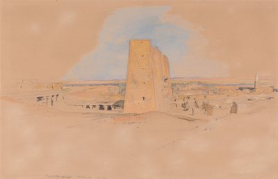 Templet i Edfou, Øvre Egypten af John Frederick Lewis