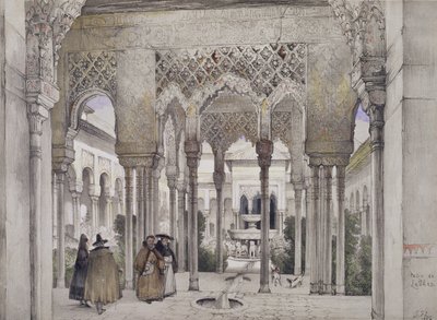 The Court of the Lions (Patio de los Leones), fra 
