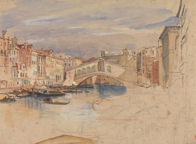 Venedig: Canal Grande og Rialto af John Frederick Lewis