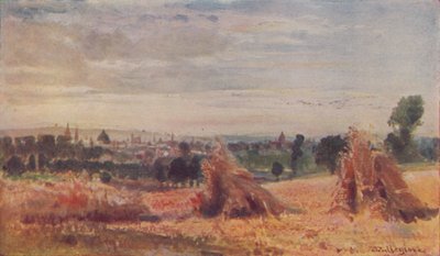En fjern udsigt over Oxford, 1910 af John Fulleylove