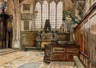 Det indre af Allhallows, Barking-by-the-Tower af John Fulleylove