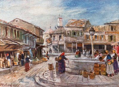 Kalamata ved Messene-bugten af John Fulleylove