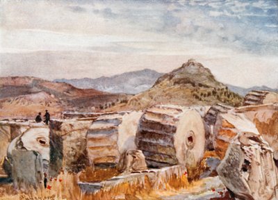 Mount Pentelikon og Lycabettos fra Parthenons nordøstlige vinkel af John Fulleylove