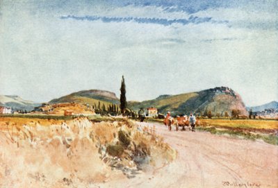 Nauplia og Tiryns fra vejen til Argos af John Fulleylove