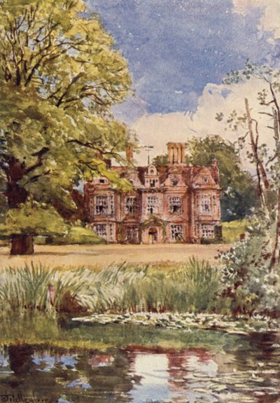 Old Manor House, nær Ickenham (farve litho) af John Fulleylove