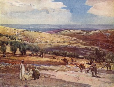 På vejen fra Jerusalem til Betania af John Fulleylove