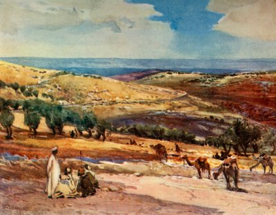På vejen fra Jerusalem til Betania, 1902. af John Fulleylove