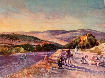 Stedet for den antikke by Samaria, 1902. af John Fulleylove