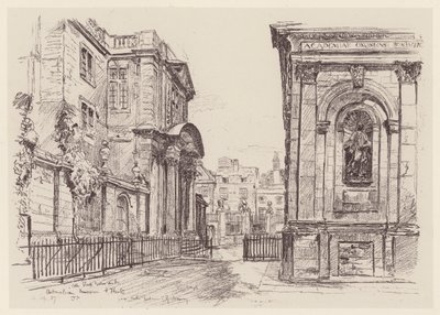 The Ashmolean Museum (litografi) af John Fulleylove
