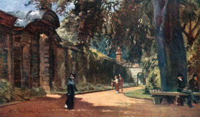 Den botaniske have (farvelitografi) af John Fulleylove