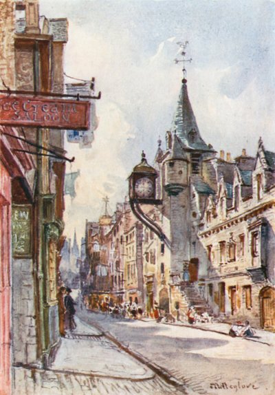 Canongate Tolbooth, der ser mod vest af John Fulleylove