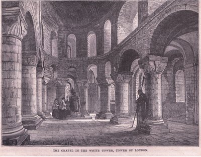Kapellet i Det Hvide Tårn, Tower of London af John Fulleylove