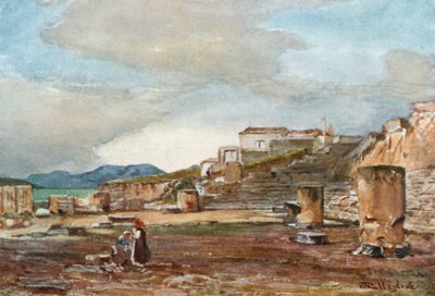 Hallen i Mysteriets Store Tempel, Eleusis af John Fulleylove