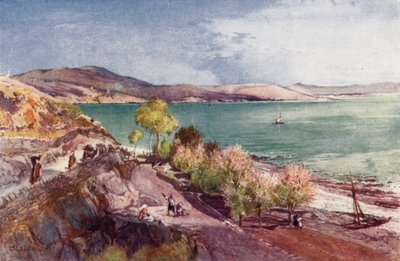 Galilæa-søen, set mod nord fra Tiberias af John Fulleylove